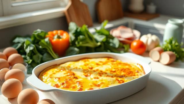 Matig omelett i ugn för dagen